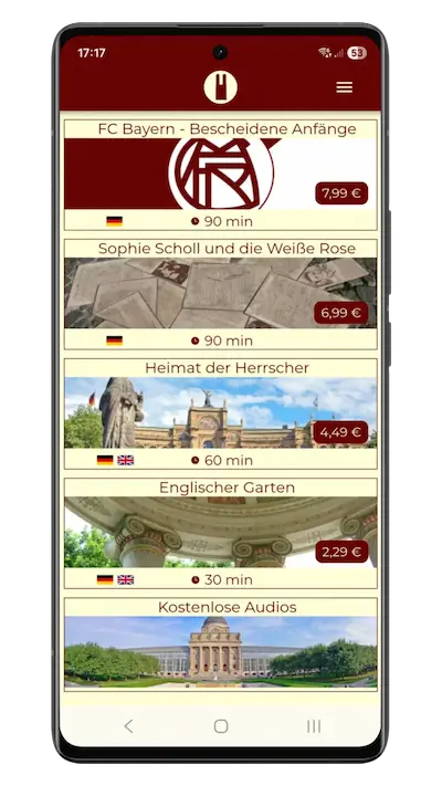 Sightseeing Touren München - Sightseeing Munich App